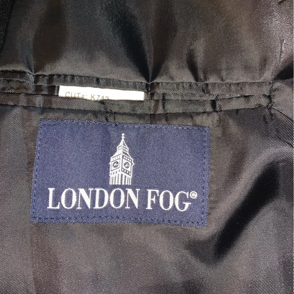 London Fog Vintage Wool Double breasted Men’s long Coat 38S - Picture 7 of 15